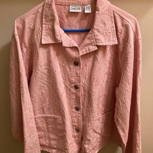 Chico’s jacket with embroidery